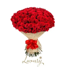 Bouquet 100 Rose rosse (Luxury)