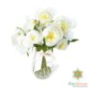 Bouquet di peonia bianca