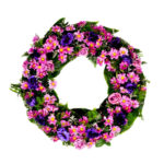 Funeral wreath to be sent to church or home for an elderly lady's funeral