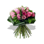 Bouquet di calle rosa e curcuma