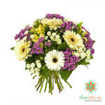 Bouquet of yellow and white gerberas and daisies