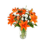 Mazzo di Crisantemi, Lilium e Alstroemerie