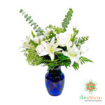 Mazzo di Lilium e Garofani, Spedire fiori a basso costo a domicilio a Empoli, Cascina, San Miniato, Poggiobonsi, Arezzo, Pagnacco, Udine, Gorizia, Scorzè, Dueville, Vicenza.