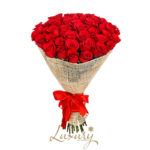 Bouquet di 50 rose rosse