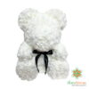 Orsetto teddy bear di rose bianco artificiale